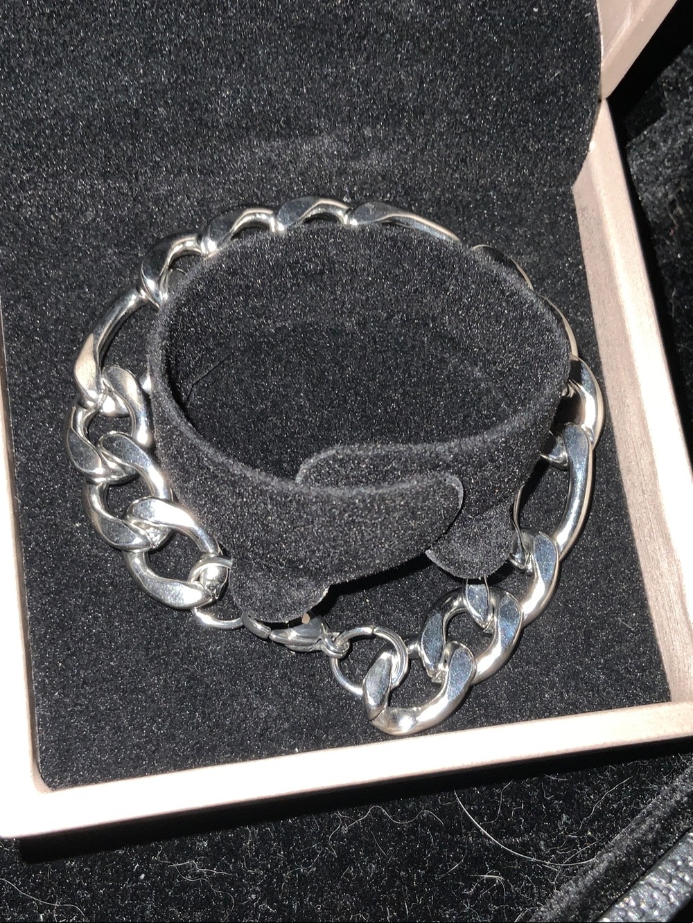 Sterling Silver Chunky Chain Bracelet - Silver